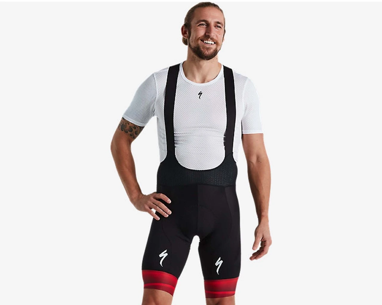 Specialized SL Rennrad Team Bib Shorts | Black-red