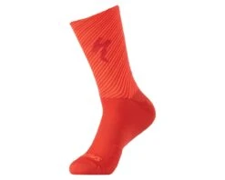 Specialized Soft Air Rennrad Socken Lang | Flo Red-rocket Red Stripe