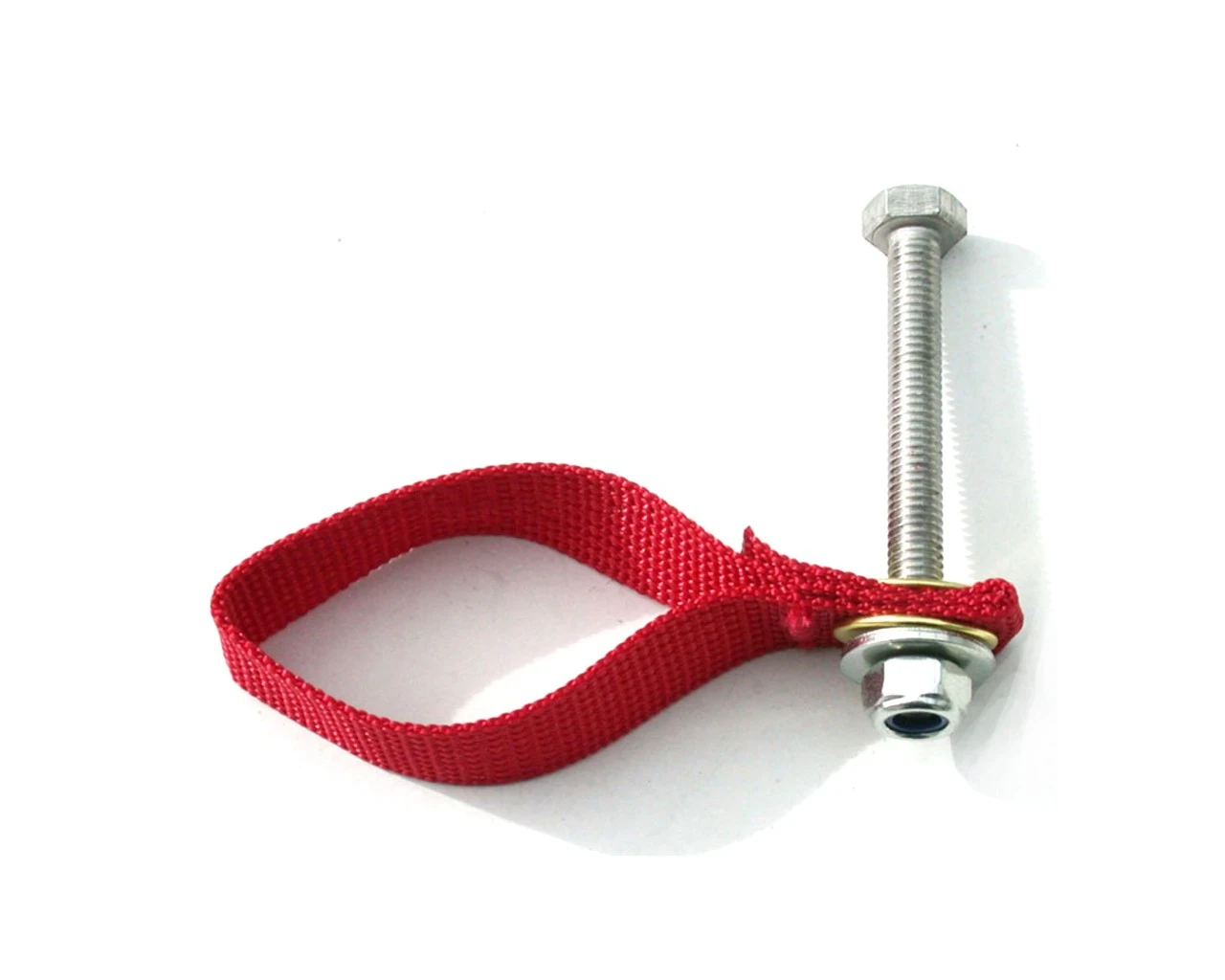 Thule Rotes Sicherungsband Mit Schraube Für VersaWing / Diverse Kinderfahrradanhänger