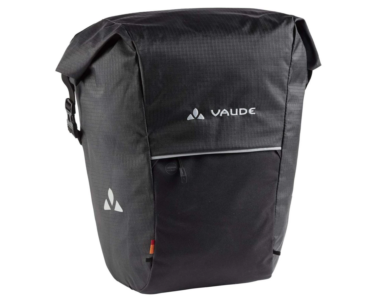 Vaude Road Master Roll-It Waxed 18+4 Liter Fahrradtasche (Einzeltasche) | Black